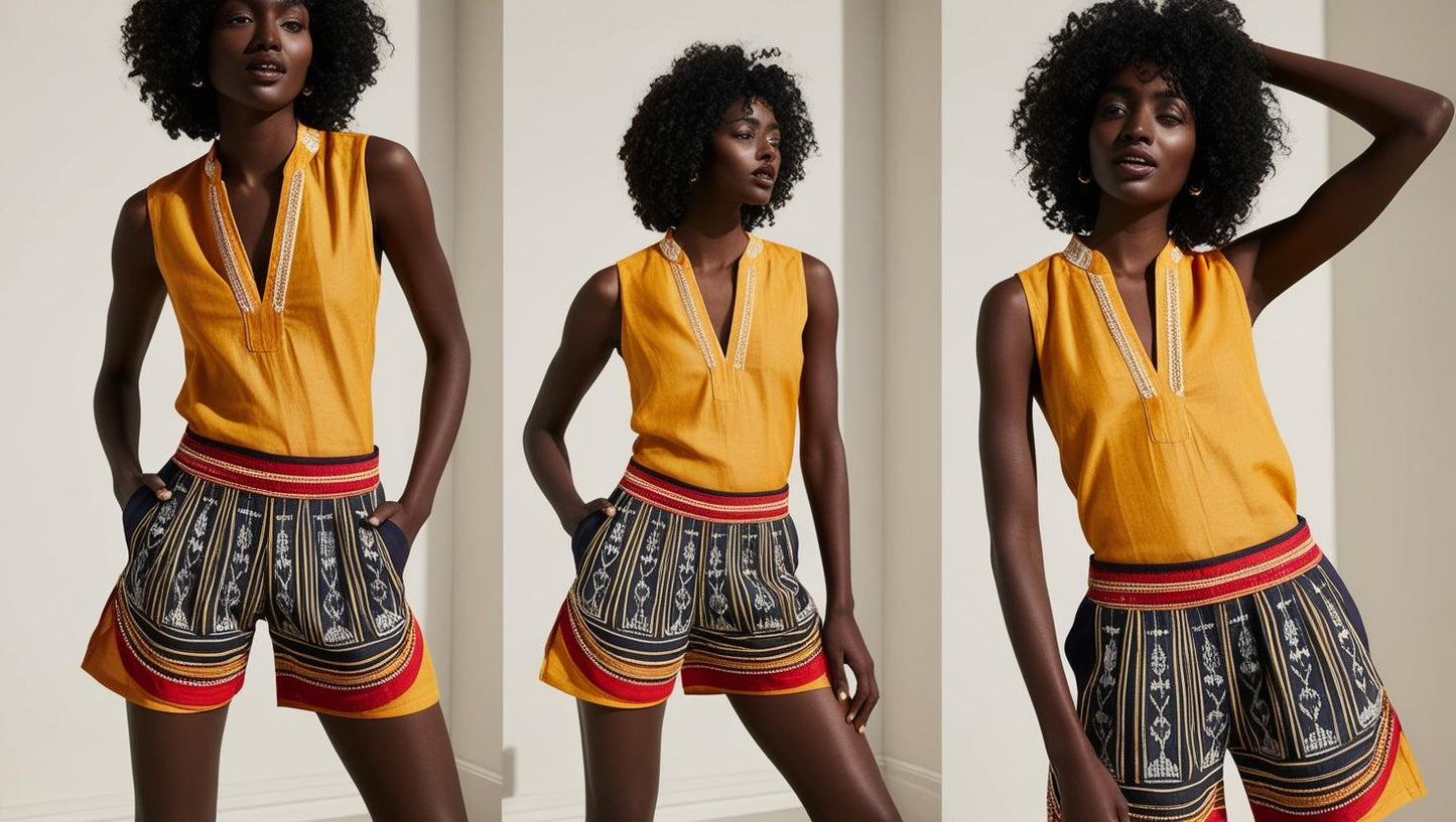Shuka-Inspired Shorts - Bold Comfort with a Cultural Touch – By Thamani Fashion