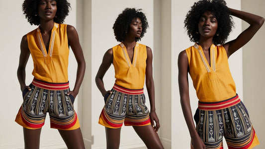 Shuka-Inspired Shorts - Bold Comfort with a Cultural Touch – By Thamani Fashion